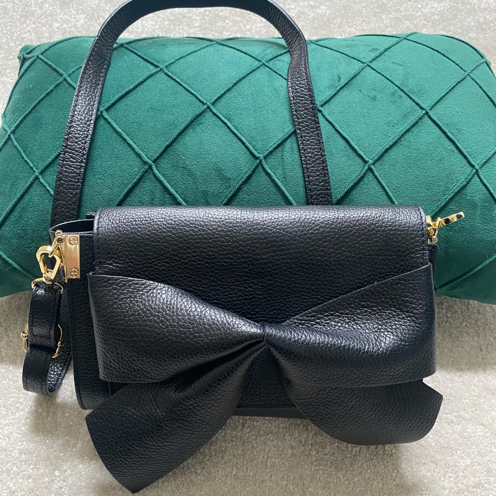 Cute BOW real leather bag